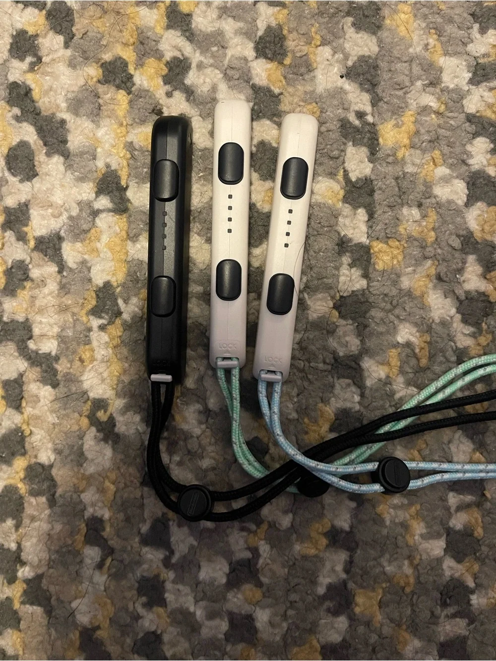Nintendo Switch with Yellow Left Joy‑Con and Mint Right Joy‑Con